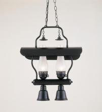 Hi-Lite MFG Co. H-2X-D- W/DL-01-FROST - 4-LIGHT ISLAND PENDANT